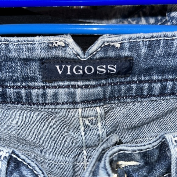 LOTS OF WEAR LEFT IN THESE SUPER CUTE VIGOSS THE NEW YORK BLING CAPRIS SIZE 9/10 - Picture 7 of 10